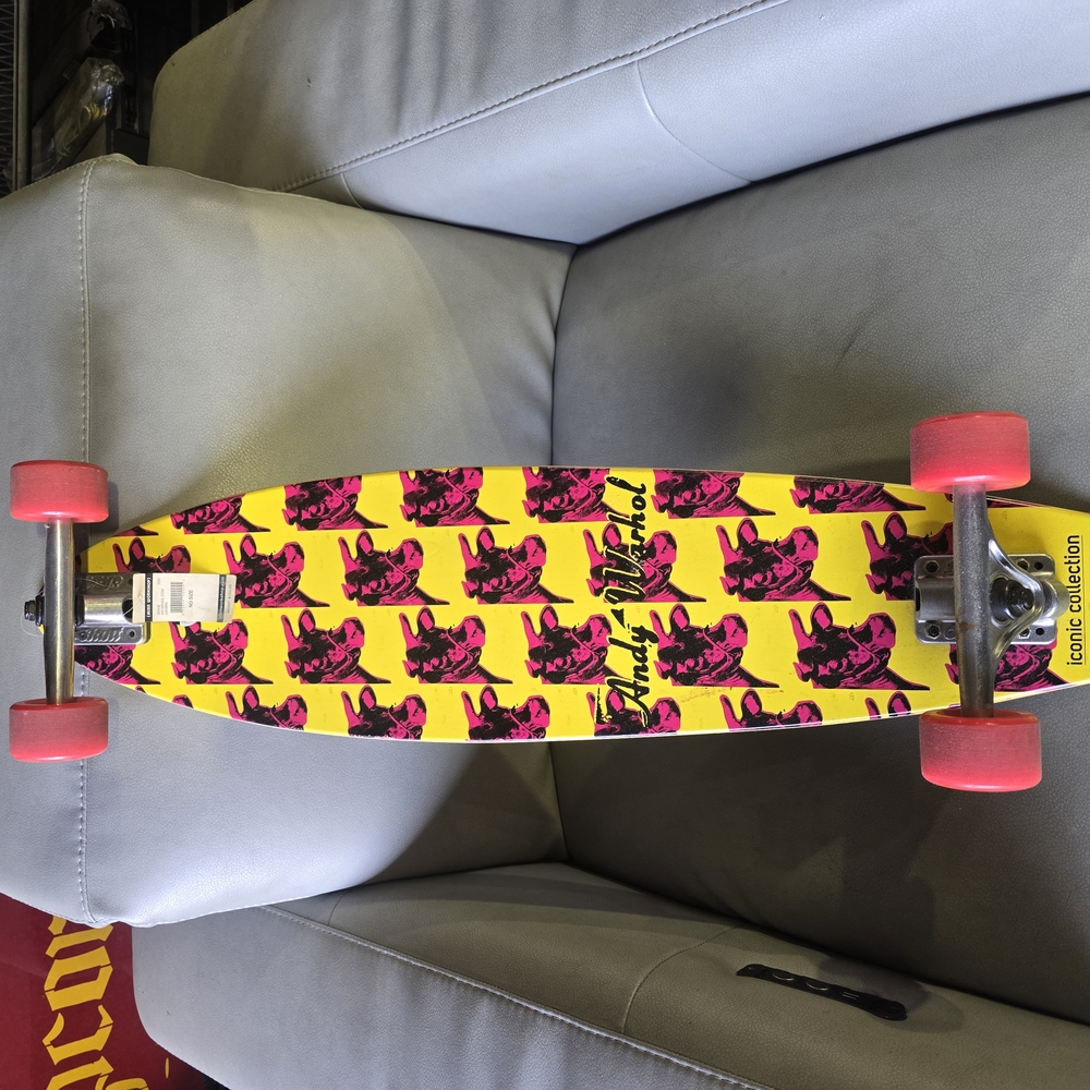 Alien Workshop Bull Head Andy Warhol Longboard, Matching Trucks And Wheels